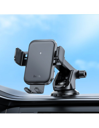 Support voiture à induction HOCO pour pare-brise/planche 15W HW11 noir