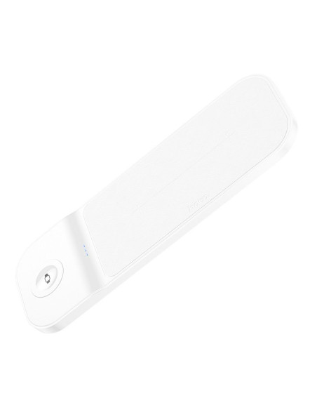 HOCO Chargeur inductif 3-en-1 compatible avec l'Apple Watch 15W CQ5 blanc