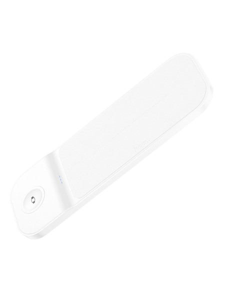 HOCO Chargeur inductif 3-en-1 compatible avec Samsung Watch 15W CQ6 blanc