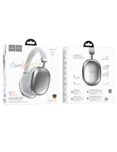 Écouteurs sans fil bluetooth HOCO W35 Max argenté