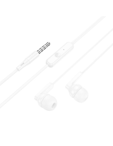 Écouteurs filaires HOCO 3,5 mm avec microphone M121 blanc