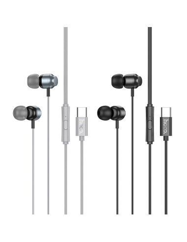 Écouteurs HOCO Type C avec microphone M122 noir