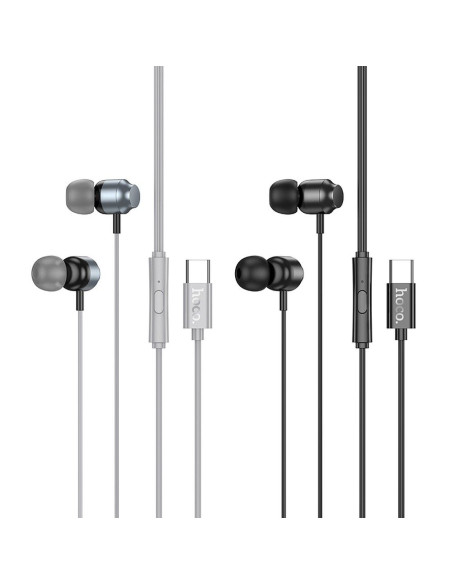Écouteurs HOCO Type C avec microphone M122 noir