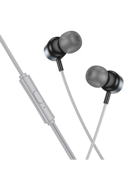 Écouteurs filaires HOCO de type C avec microphone M122 gris
