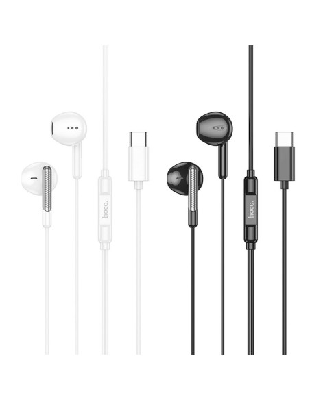 Écouteurs HOCO Type C avec microphone M123 noir