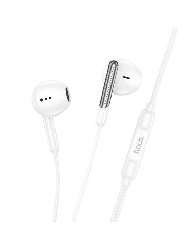 Écouteurs HOCO Type C avec microphone M123 blanc