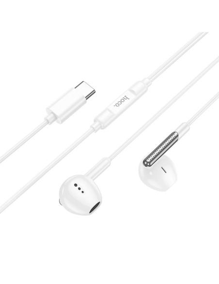 Écouteurs HOCO Type C avec microphone M123 blanc