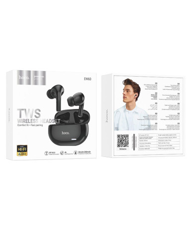 Écouteurs stéréo sans fil / bluetooth HOCO TWS Norman EW60 noir