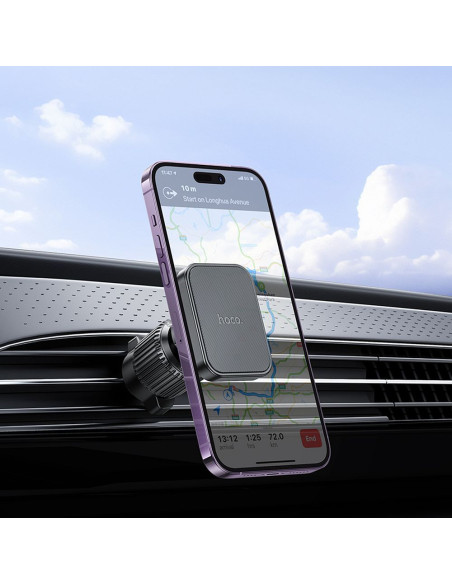 Support voiture magnétique HOCO pour grille H32 noir