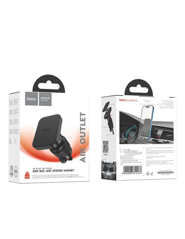 Support voiture magnétique HOCO pour grille H32 noir
