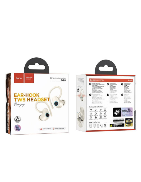 Écouteurs sans fil bluetooth HOCO TWS EQ8 blanc