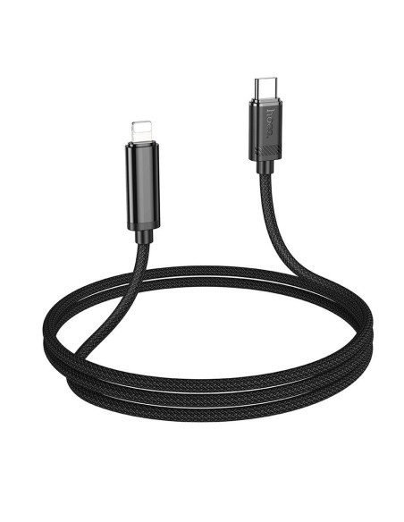 Câble HOCO Type C vers Lightning PD 2.4A 27W U127 1.2m noir