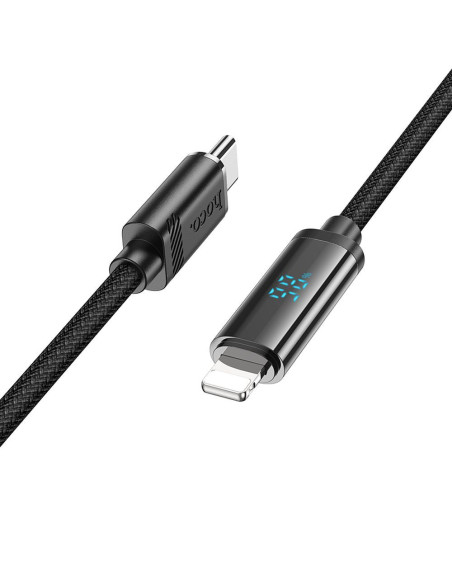 Câble HOCO Type C vers Lightning PD 2.4A 27W U127 1.2m noir