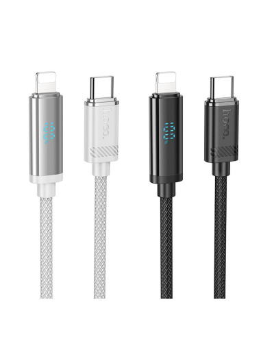 Câble HOCO Type C vers Lightning PD 2.4A 27W U127 1.2m noir