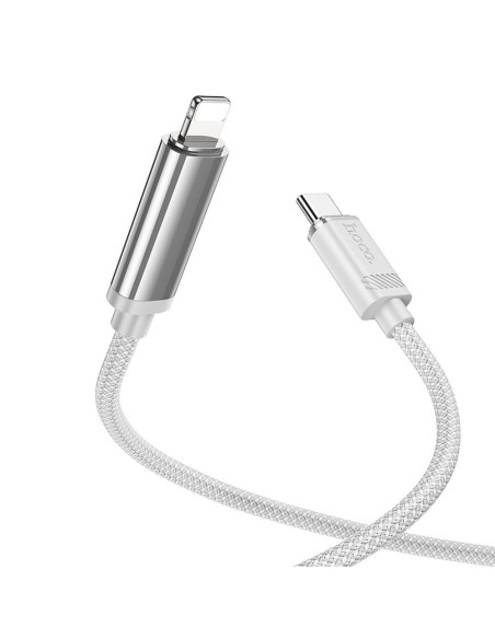 Câble HOCO Type C vers Lightning PD 2.4A 27W U127 1.2 m argenté