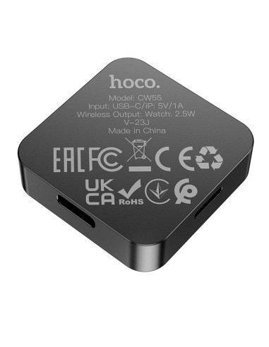Chargeur à induction HOCO compatible avec l'Apple Watch 2.5W CW55 noir