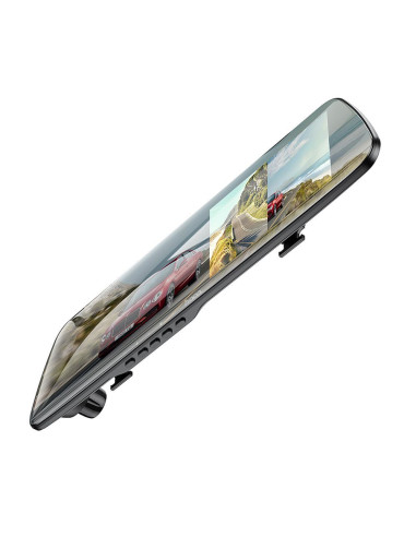 HOCO caméra voiture avec écran 4.5" sur rétroviseur + caméra arrière 1080P/30fps DV4 noir