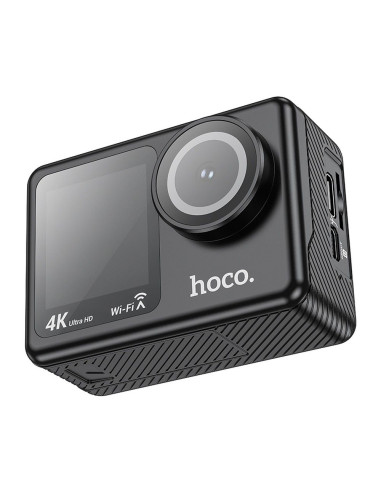 HOCO caméra sportive à double affichage 1,3" + 2" 4K/30fps DV101 noir
