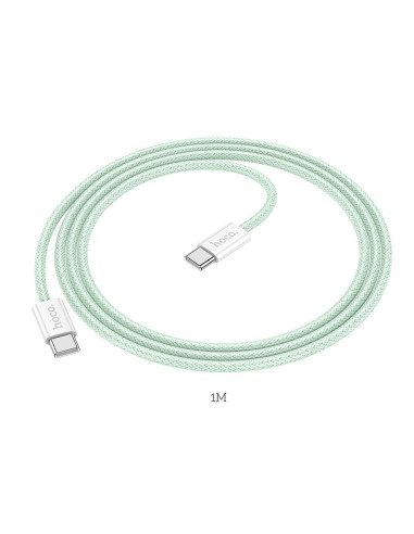 Câble HOCO Type C à Type C PD QC3.0 3A 60W X104 1 m vert