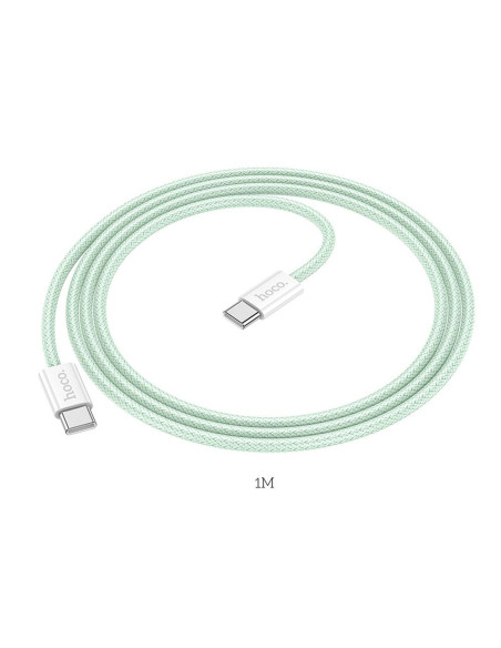 Câble HOCO Type C à Type C PD QC3.0 3A 60W X104 1 m vert