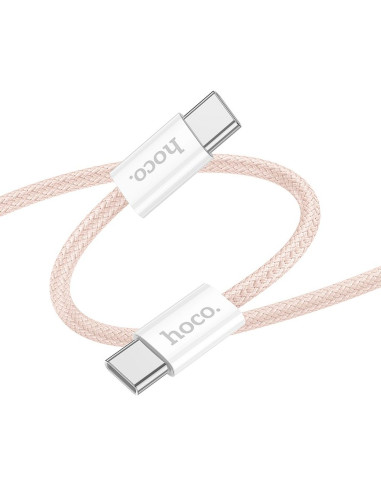 Câble HOCO Type C à Type C 3A 60W X104 1 m rose