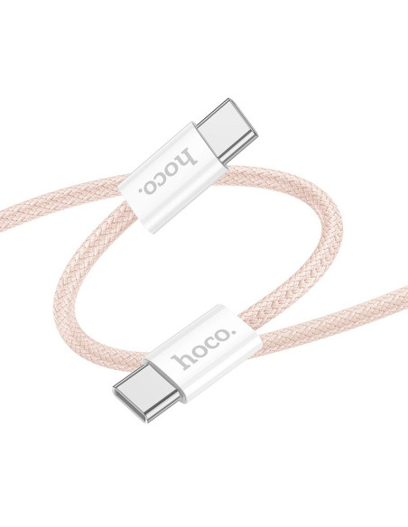 Câble HOCO Type C à Type C 3A 60W X104 1 m rose