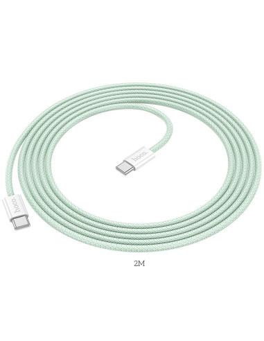 HOCO cable Type C to Type C PD QC3.0 3A 60W X104 2 m green