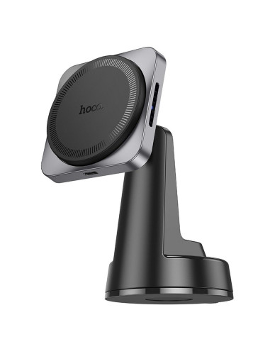 HOCO Support voiture à induction pour tableau de bord compatible avec MagSafe 15W HW16 noir gris