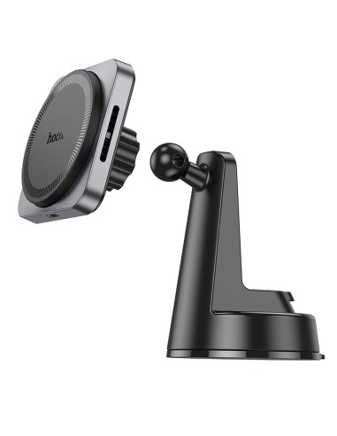 HOCO Support voiture à induction pour tableau de bord compatible avec MagSafe 15W HW16 noir gris