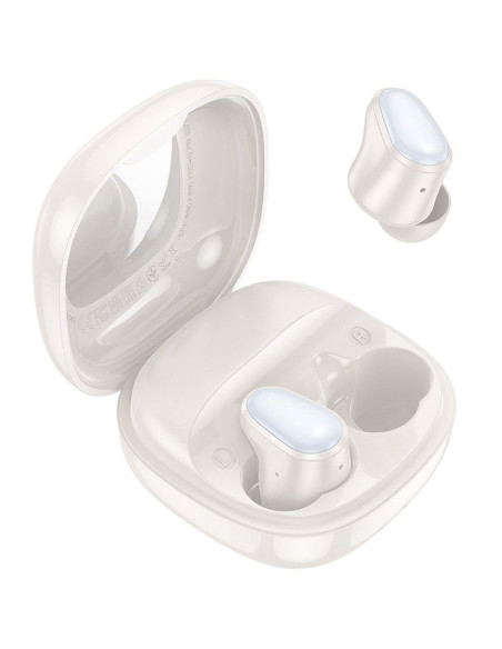 HOCO wireless earphones bluetooth TWS EQ13 milky white