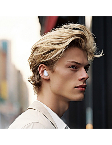 HOCO wireless earphones bluetooth TWS EQ13 milky white