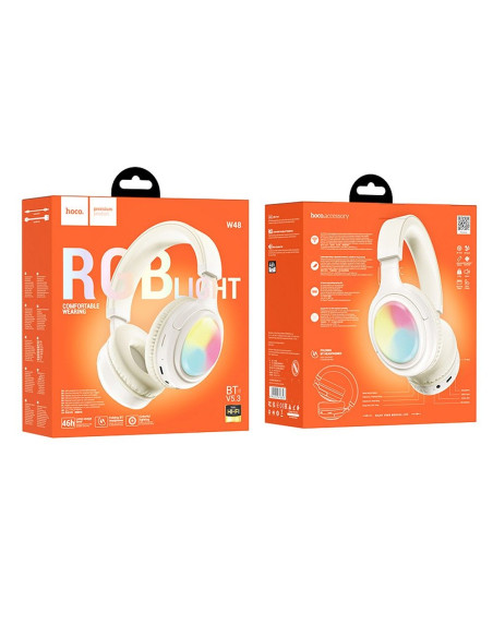 Écouteurs sans fil bluetooth HOCO W48 blanc