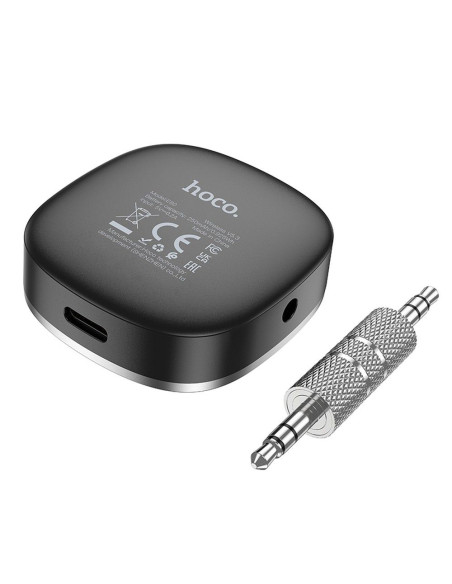 HOCO Adaptateur AUX Jack 3,5 mm BLUETOOTH avec écran E80 noir