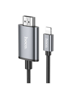 HOCO Câble Lightning vers HDMI 1080p UA27 2m gris acier