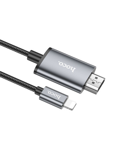 HOCO Câble Lightning vers HDMI 1080p UA27 2m gris acier