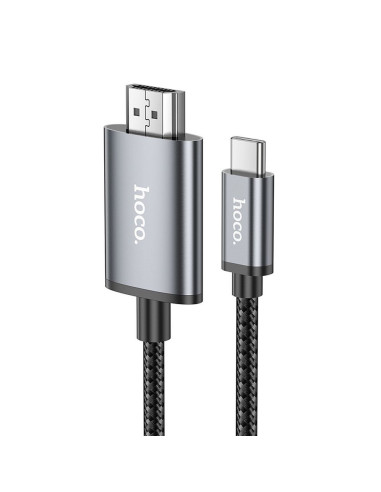 Câble HOCO Type C vers HDMI 4K 30Hz UA27 2m gris acier