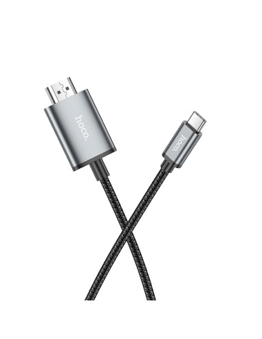 Câble HOCO Type C vers HDMI 4K 30Hz UA27 2m gris acier