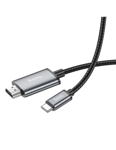 Câble HOCO Type C vers HDMI 4K 30Hz UA27 2m gris acier
