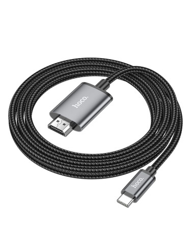 Câble HOCO Type C vers HDMI 4K 30Hz UA27 2m gris acier
