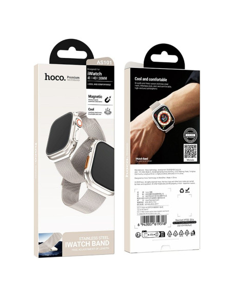 Bracelet HOCO pour Apple Watch 38 / 40 / 41 mm AS101 stellaire