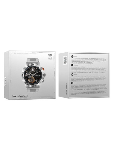 HOCO smartwatch avec fonction de conversation Y20 argenté