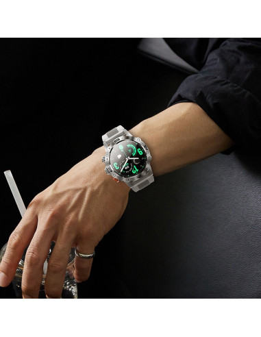 HOCO smartwatch avec fonction de conversation Y20 argenté