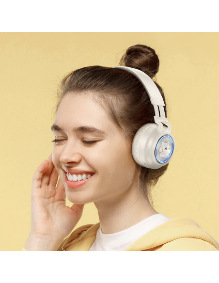HOCO wireless headphones W50 milky white
