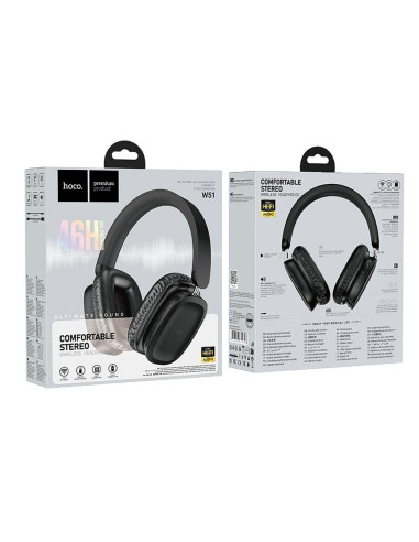 Écouteurs sans fil bluetooth HOCO W51 noir