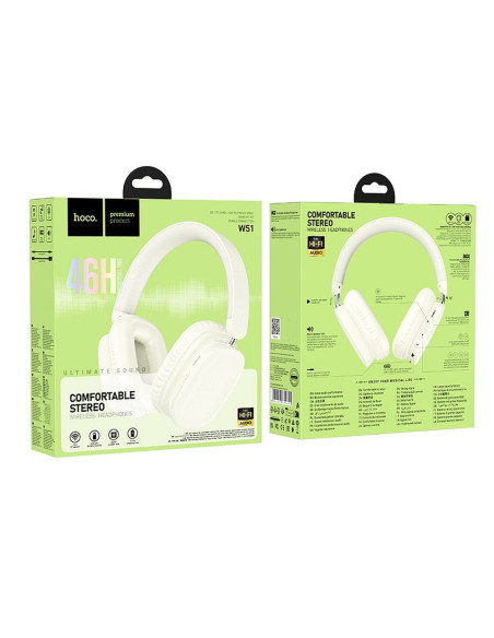 Écouteurs sans fil bluetooth HOCO W51 blanc