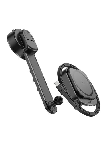 Support voiture magnétique HOCO pour tableau de bord compatible avec MagSafe HW24 noir