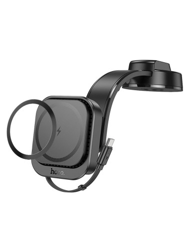 Support voiture magnétique HOCO pour tableau de bord compatible avec MagSafe HW24 noir
