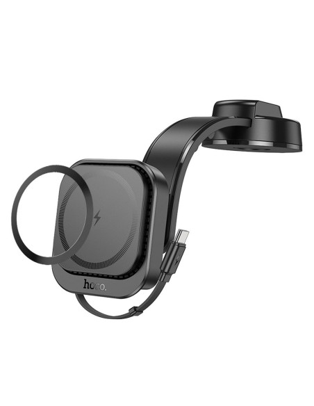 Support voiture magnétique HOCO pour tableau de bord compatible avec MagSafe HW24 noir