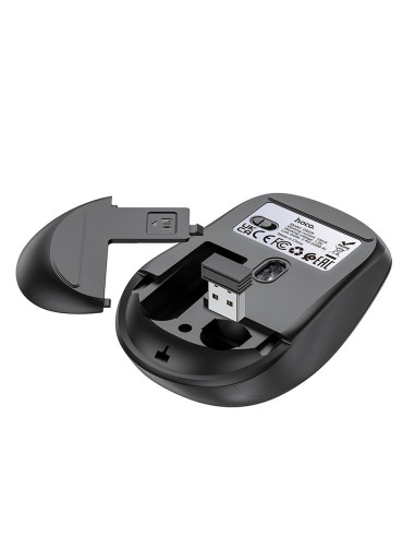 HOCO wireless computer mouse 2.4G GM28 black metal gray