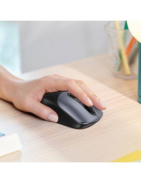 HOCO wireless computer mouse 2.4G GM28 black metal gray